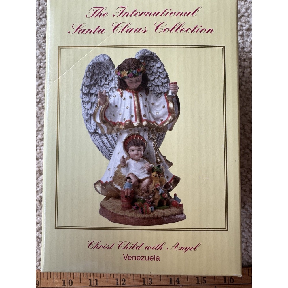 International Santa Claus Collection Christ Child with Angel Venezuela In Box
